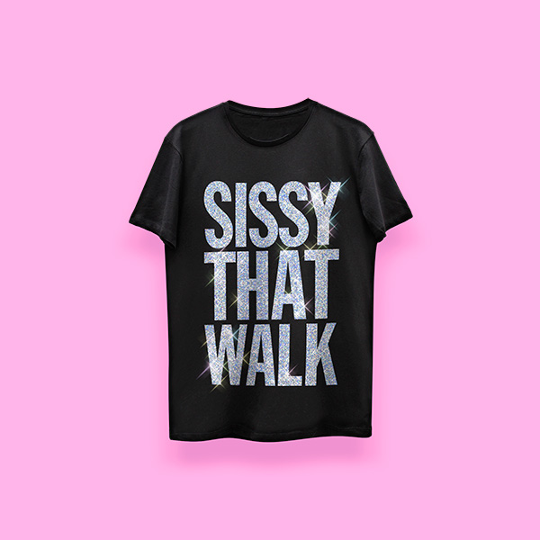 DRAG RACE Sissy that walk (playera negra) - Imagen 2