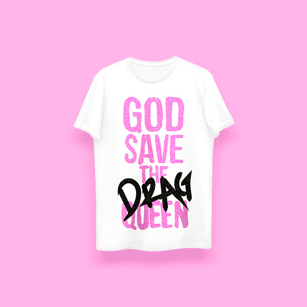 God save the drag queen (playera blanca) - Imagen 2