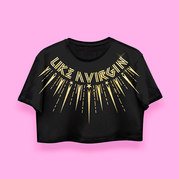 Like a virgin crop-top (playera corta negra) - Imagen 2