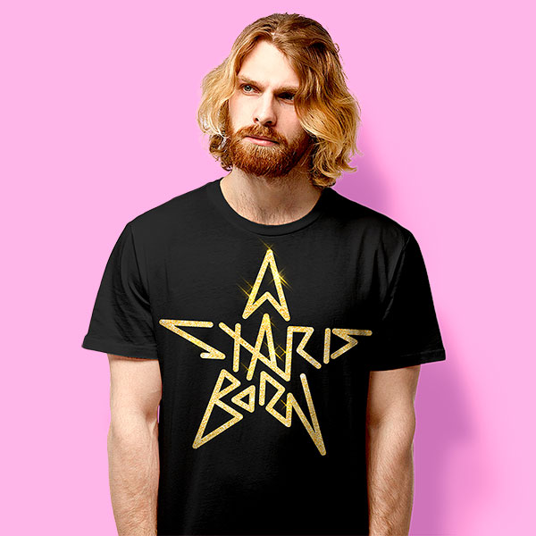 Lady Gaga A star is born (playera negra)
