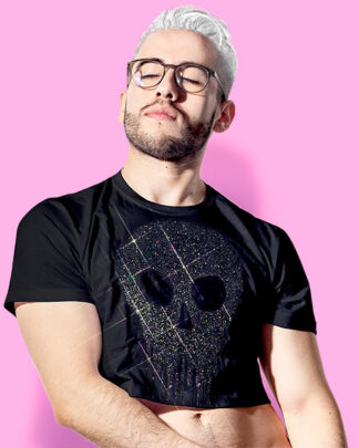 Black magic crop-top (playera corta negra)