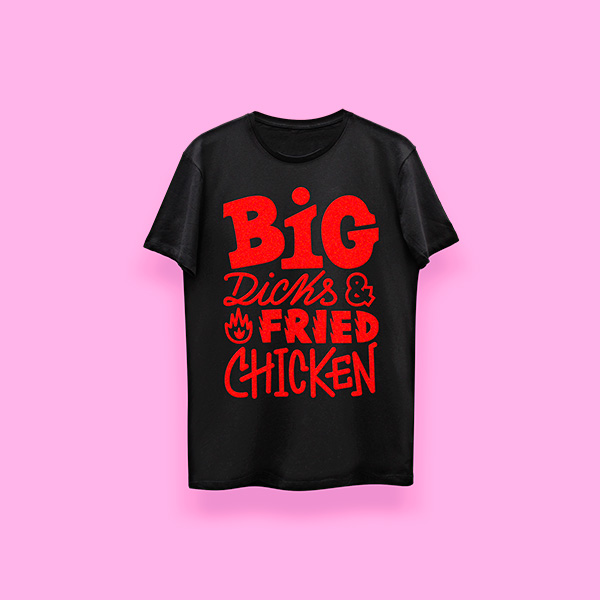 Fried chicken (playera negra) - Imagen 2