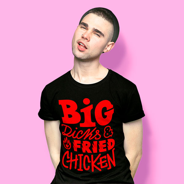 Fried chicken (playera negra)