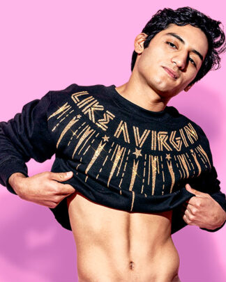 Like a virgin crop-top (sudadera corta negra)