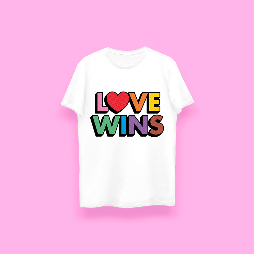 Love wins (playera blanca) - Imagen 2