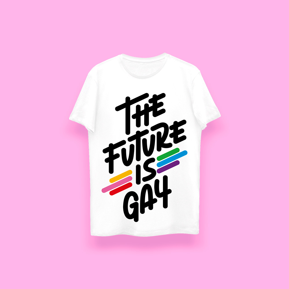 The future is gay (playera blanca)