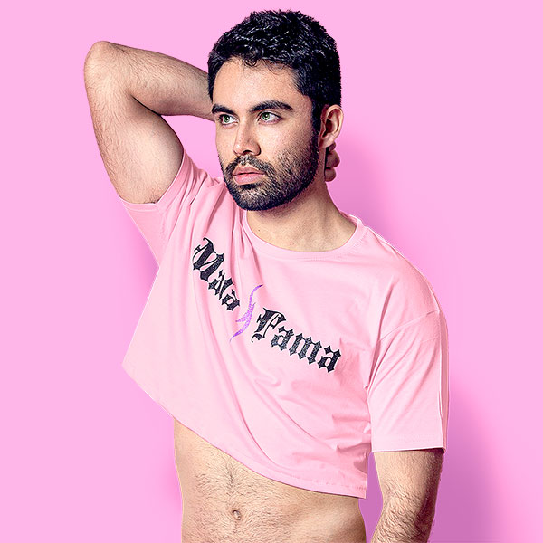 Mala fama crop-top (playera corta rosa) - Imagen 5