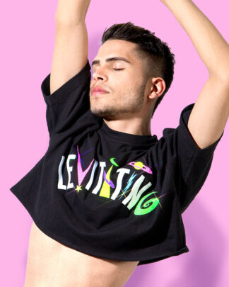 Levitating crop-top (playera corta negra)