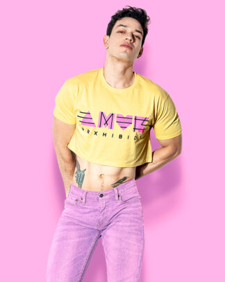 Amor prohibido crop-top (playera corta amarilla)