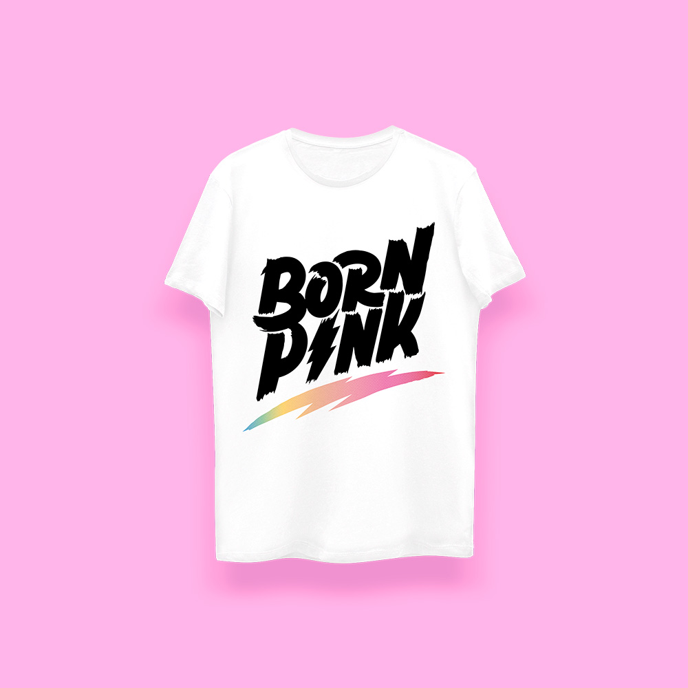 Black pink Born pink (playera blanca)