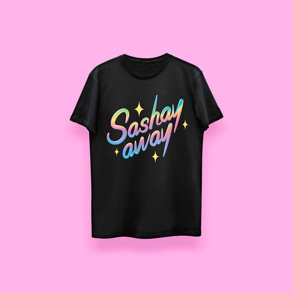 DRAG RACE Sashay away (playera negra)