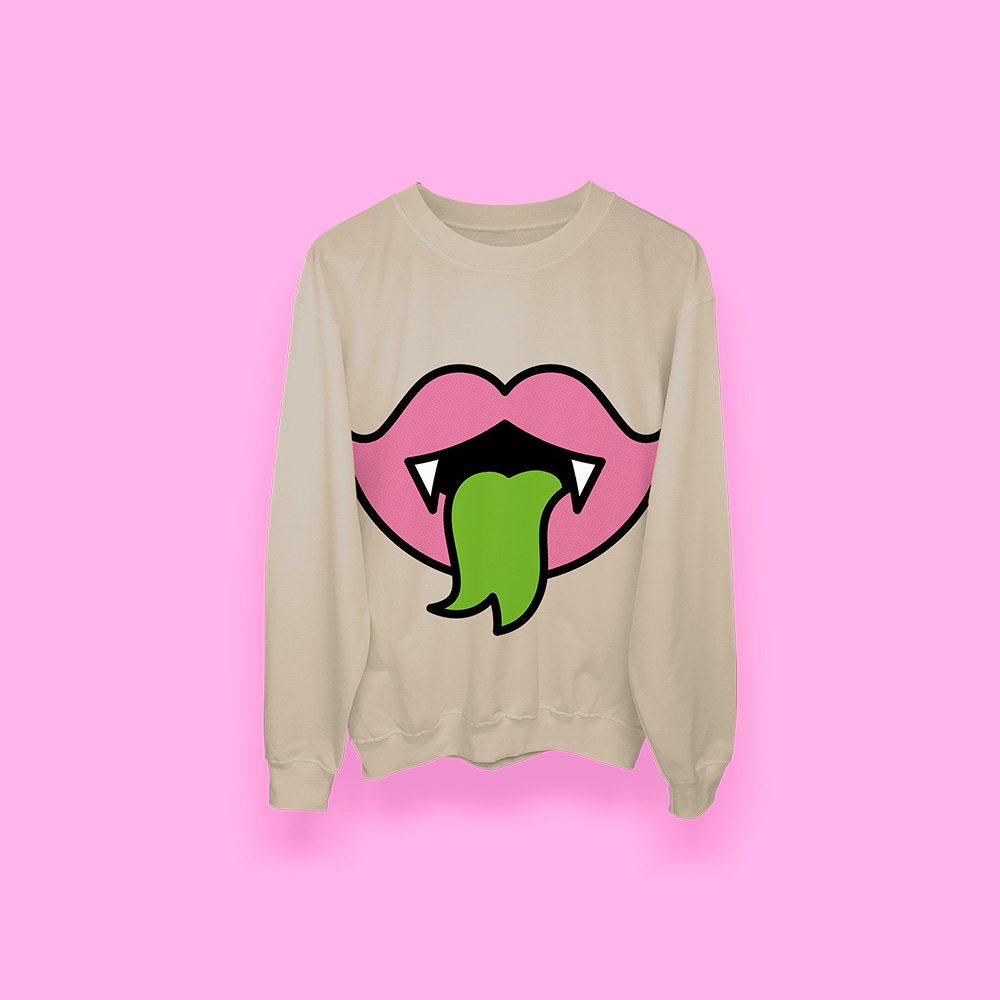Halloween Vampire kiss (sudadera arena)