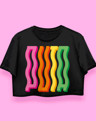 PXTA crop-top (playera corta negra)