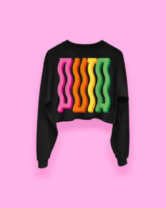 PXTA crop-top (sudadera corta negra)