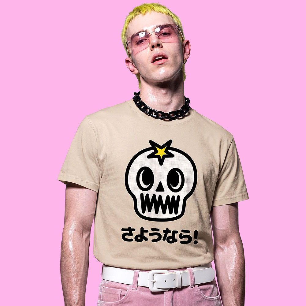 Halloween さようなら adiós (playera arena)