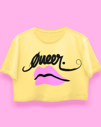 Queer crop-top (playera corta amarilla)