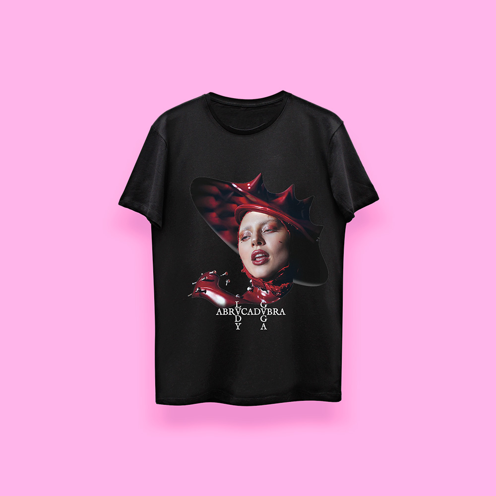 Lady Gaga Abracadabra (playera negra)