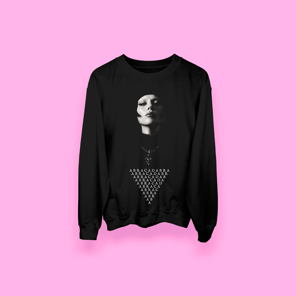 Lady Gaga Abracadabra BLACK WITCH (sudadera negra)