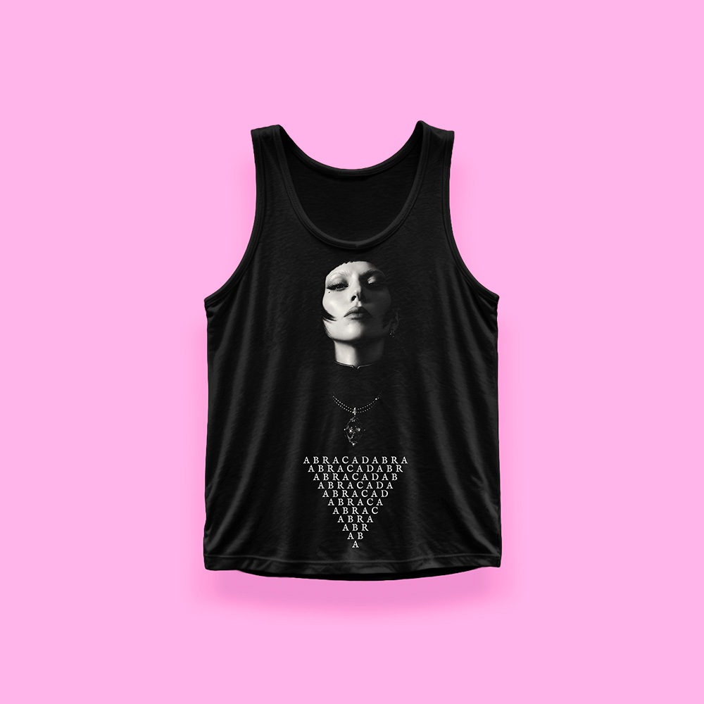 Lady Gaga Abracadabra BLACK WITCH (tank top negro)