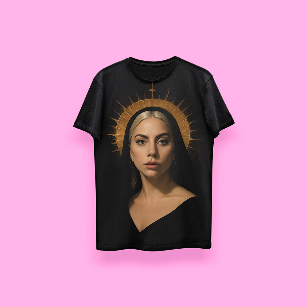 Lady Gaga Black virgin (playera negra)