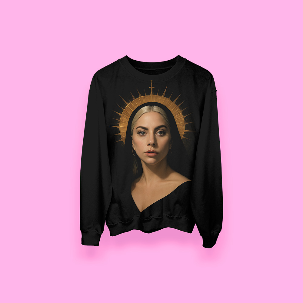 Lady Gaga Black virgin (sudadera negra)