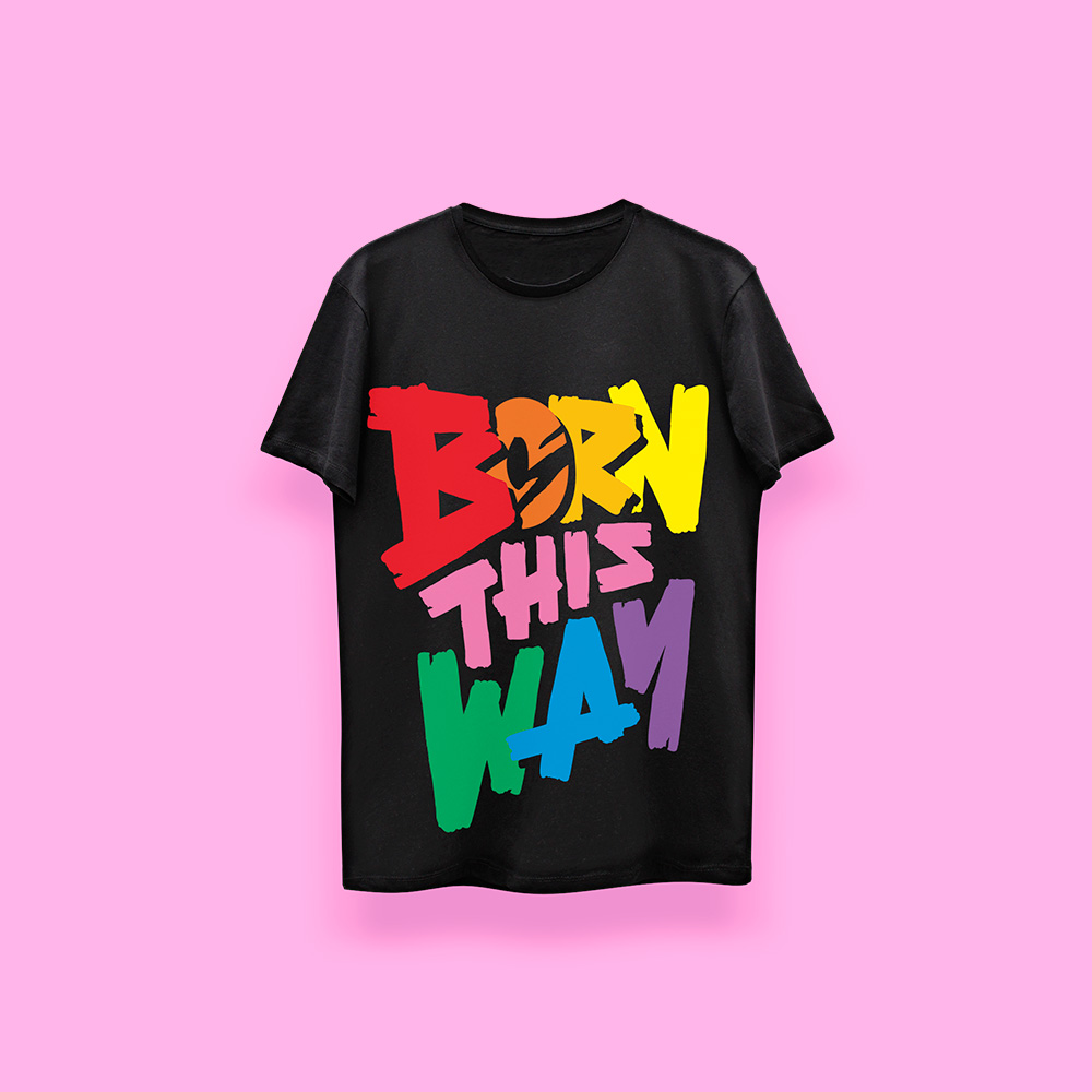 Lady Gaga Born this way (playera negra)
