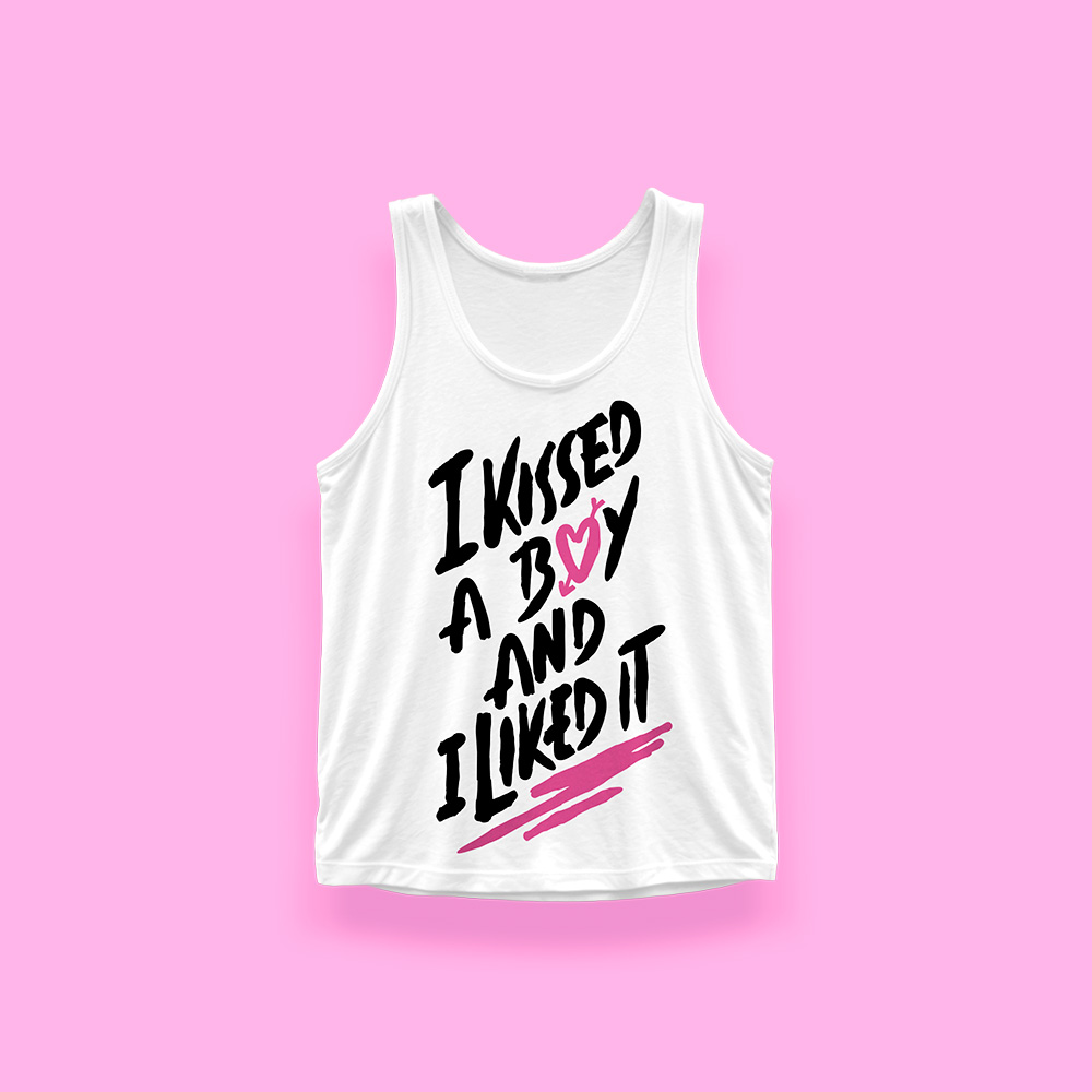 I kissed a boy (tank top blanco) - Imagen 3