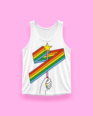 HAPPY PRIDE (tank top blanco)