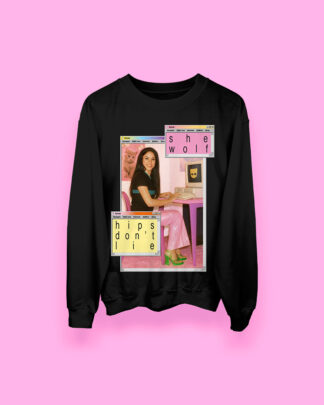Shakira en Windows ’98 (sudadera negra)