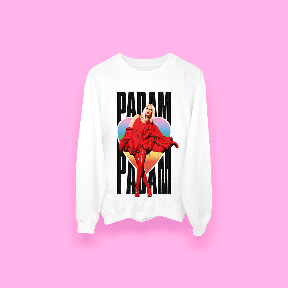 Kylie Minogue Padam padam (sudadera blanca)