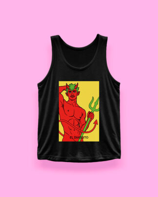 Lotería EL DIABLITO (tank top negro)