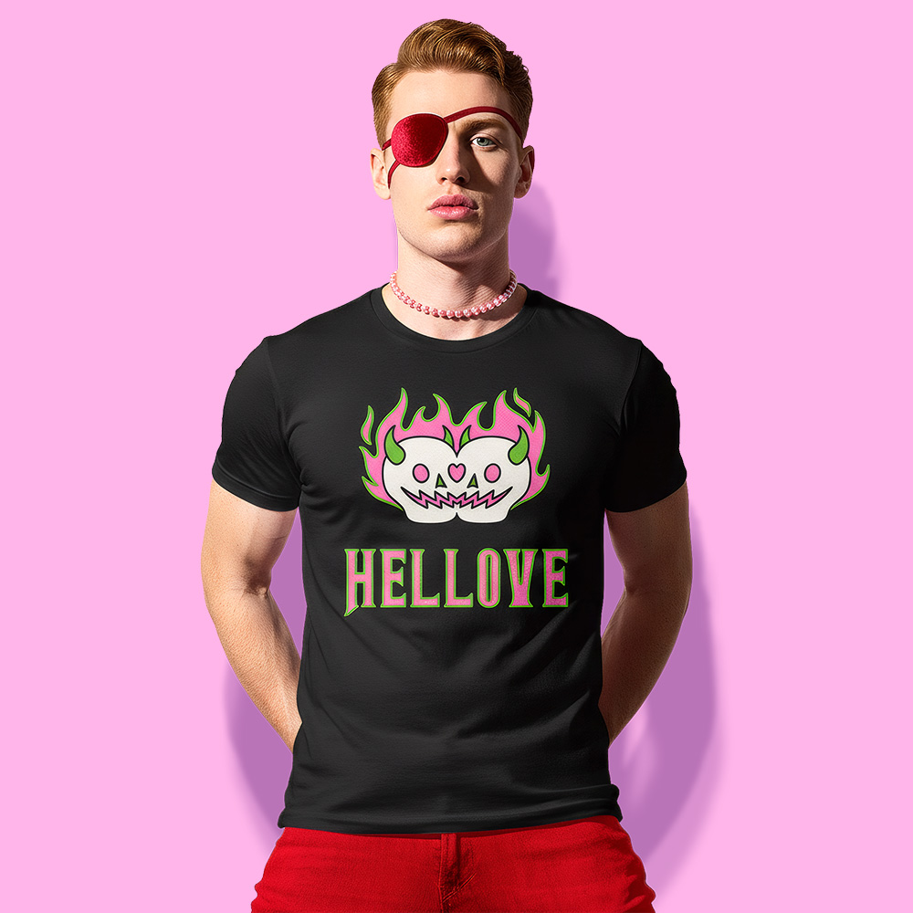 Halloween HELLove (playera negra)
