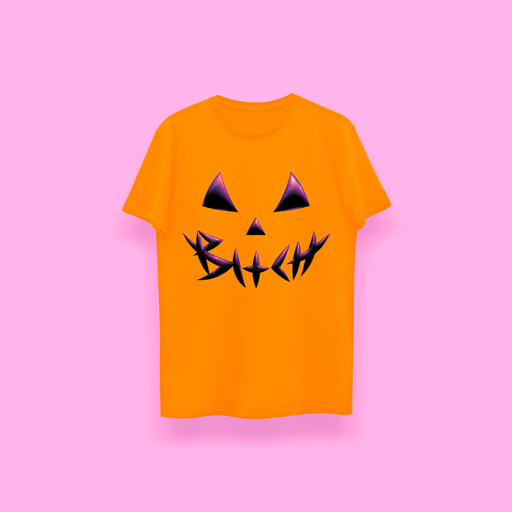 Halloween PUMPKIN ORANGE (playera naranja) - Imagen 2