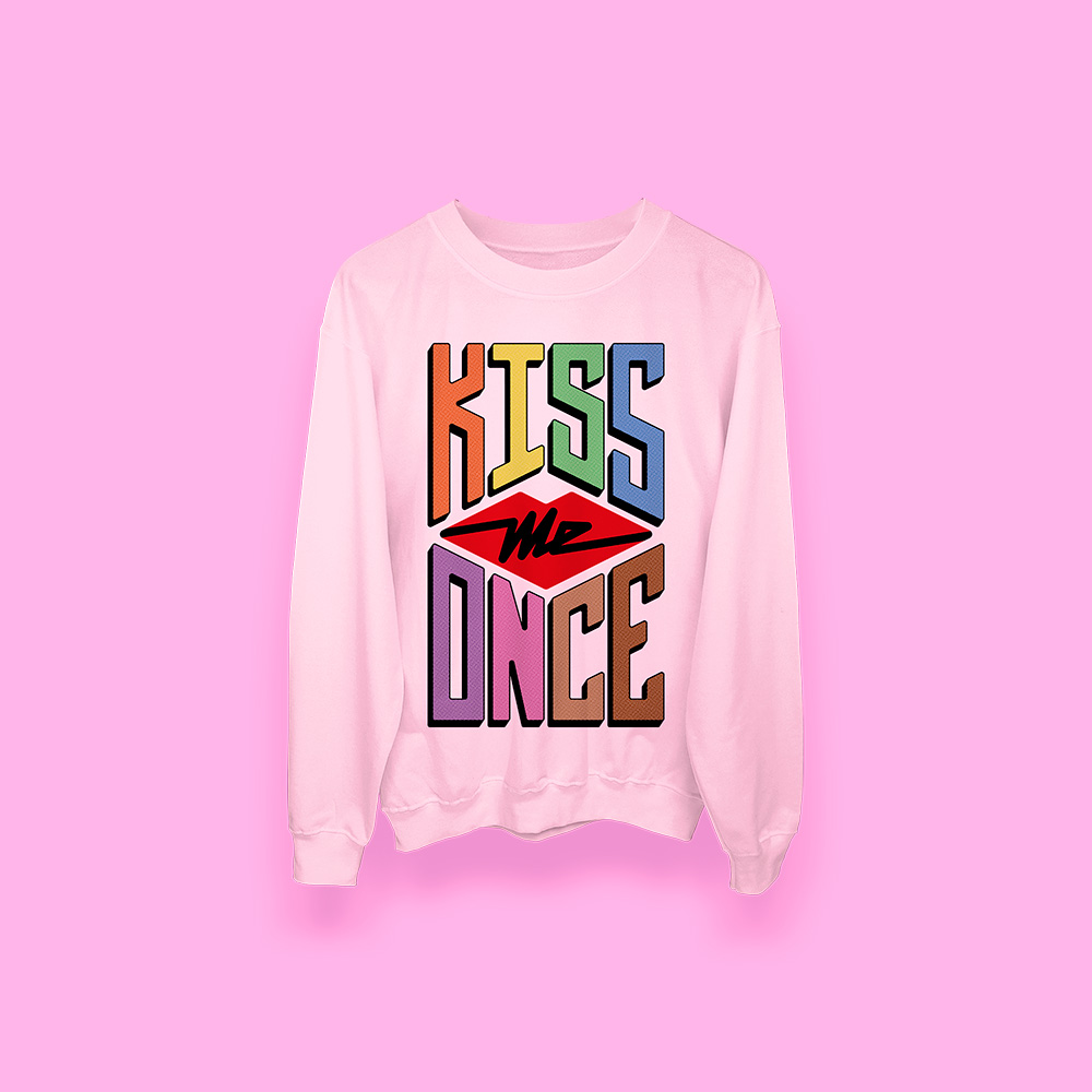Kiss me once (sudadera rosa) - Imagen 2