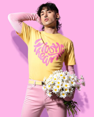 Miley Cyrus Plastic heart (playera amarilla)