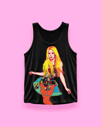 Shakira pop-art (tank top negro)