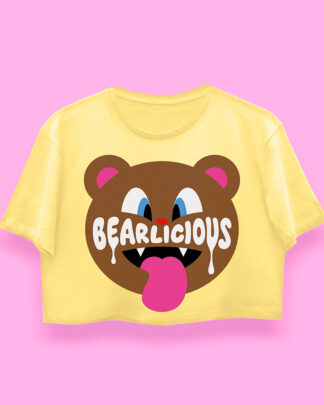 Bearlicious yellow crop-top (playera corta amarilla)