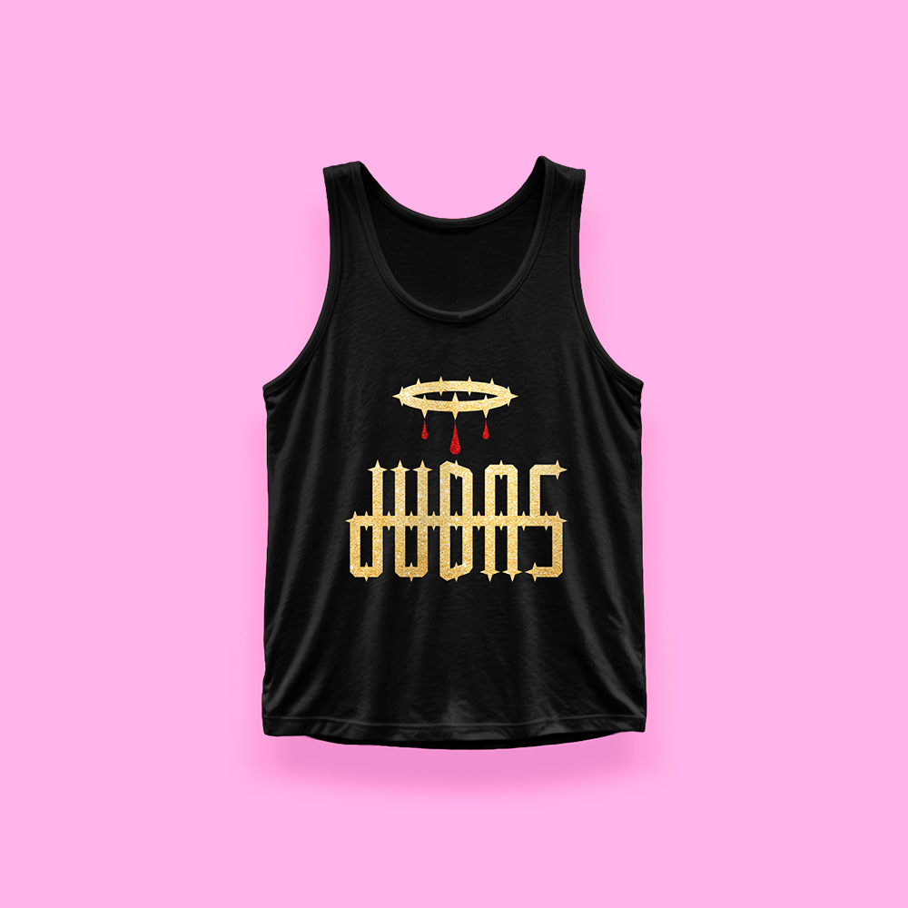 Lady Gaga Judas (tank top negro)