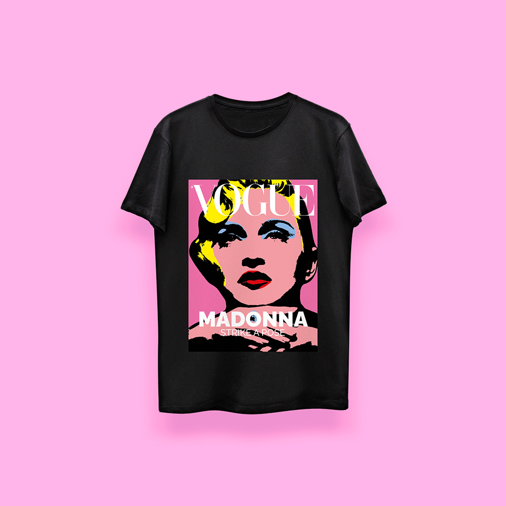 Madonna Vogue Magazine (playera negra)