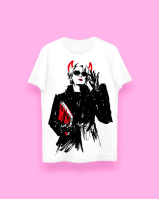 Miranda Priestly The Devil Wears Prada WHITE (playera blanca)