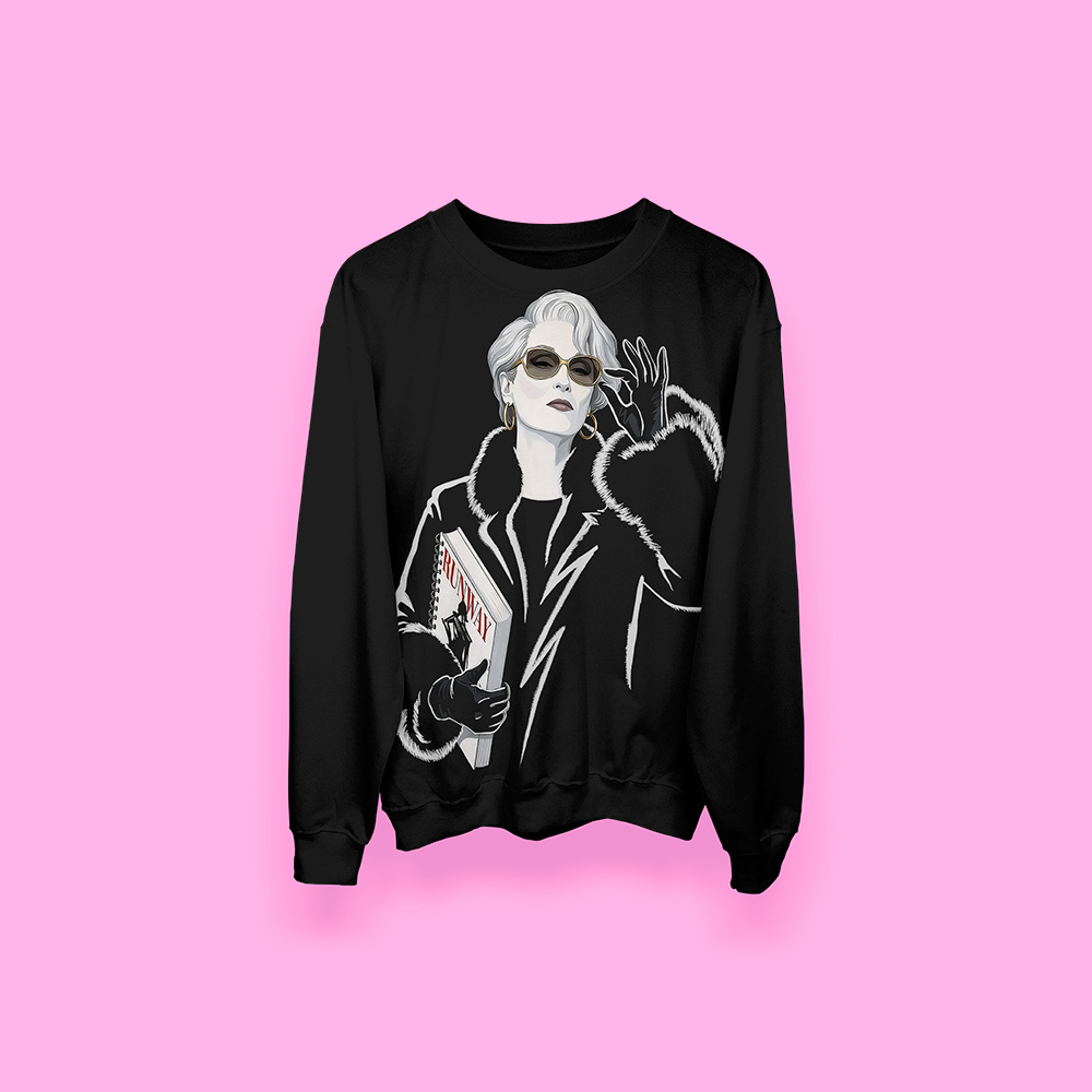 Miranda Priestly The Devil Wears Prada BLACK (sudadera negra)