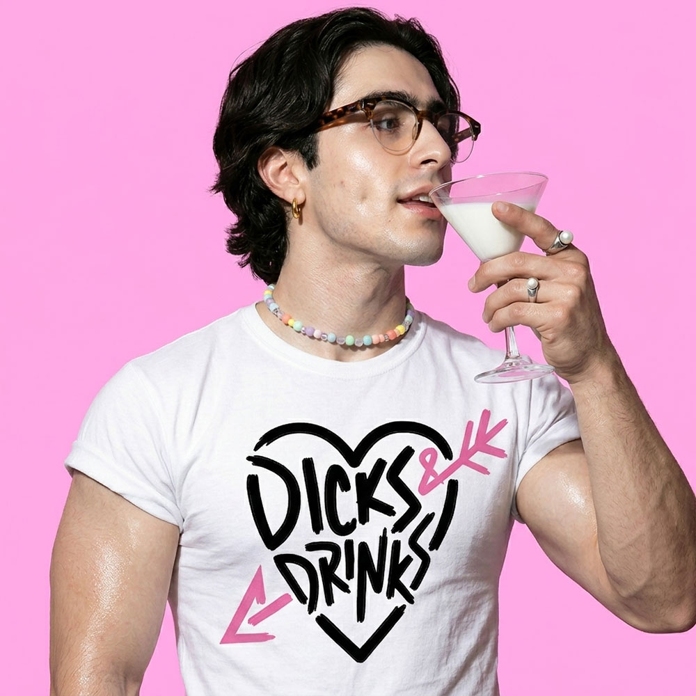 D and drinks (playera blanca)
