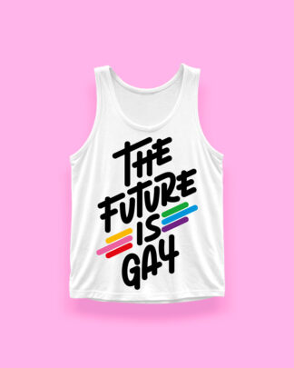The future is gay (tank top blanco)
