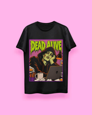 Comic book DEAD ALIVE (playera negra)